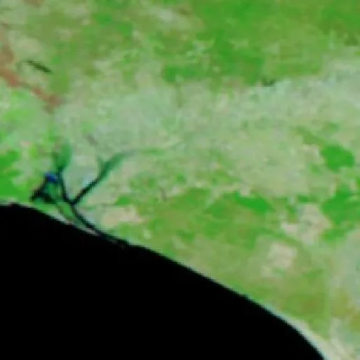 Wildfire near Lucena del Puerto — NASA satellite
