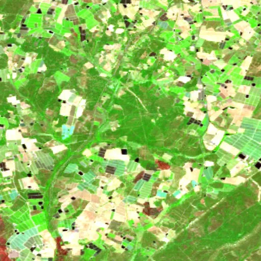 Wildfire near Lucena del Puerto — Sentinel-2 SWIR (fuego)