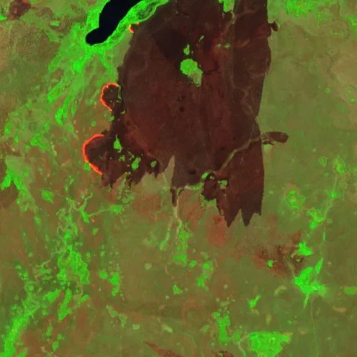 Incendio cerca de Luciara (2 sep · S) — Sentinel-2 SWIR