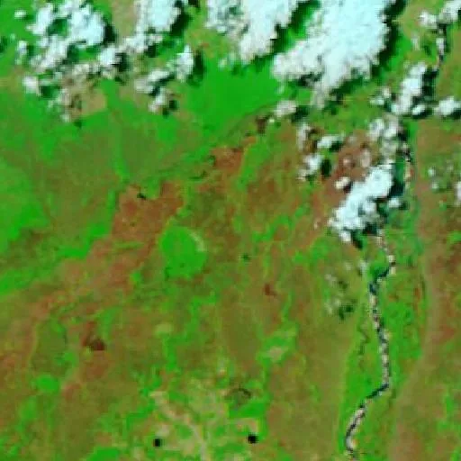 Incendio cerca de Luciara (16 sep) — NASA satellite