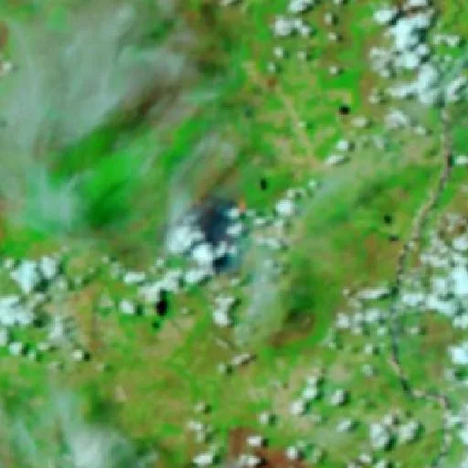 Wildfire near Luciara (Sep 30) — NASA satellite