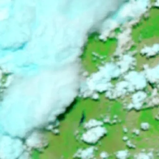 Wildfire near Luiz Alves (Sep 29) — NASA satellite