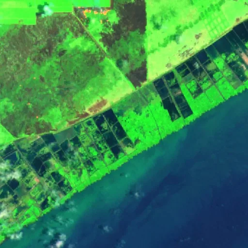 Incendio cerca de Lupak (8 oct) — Sentinel-2 SWIR (fuego)