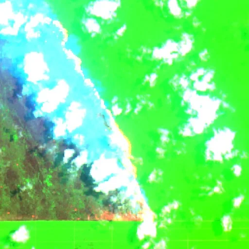 Wildfire near Lupak — Sentinel-2 SWIR (fuego)