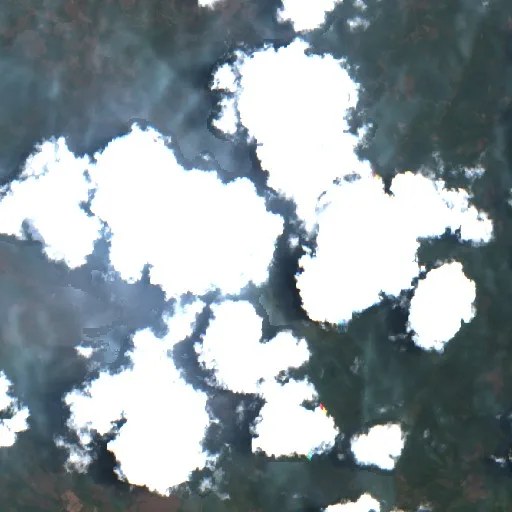 Incendio cerca de Luwu Timur — Sentinel-2 true color