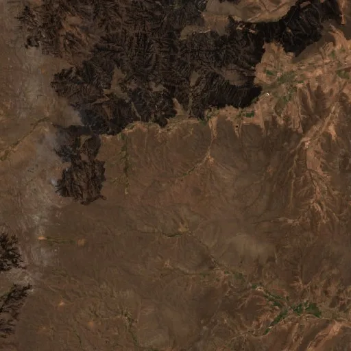 Incendio cerca de Macari — Sentinel-2 true color