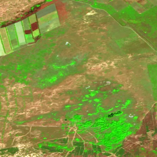 Incendio cerca de Mali Kopani — Sentinel-2 SWIR (fuego)