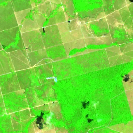 Wildfire near Maloca (Oct 7) — Sentinel-2 SWIR (fuego)