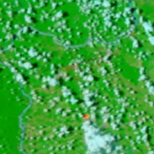 Incendio cerca de Maloca dos Índios (5 oct) — NASA satellite