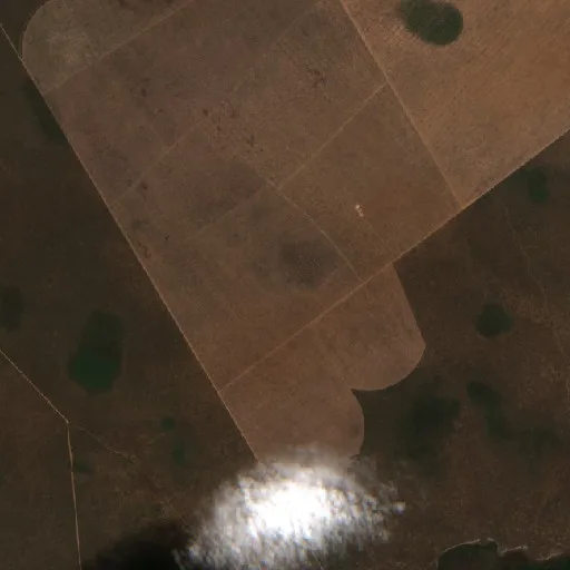 Wildfire near Mambaí — Sentinel-2 true color