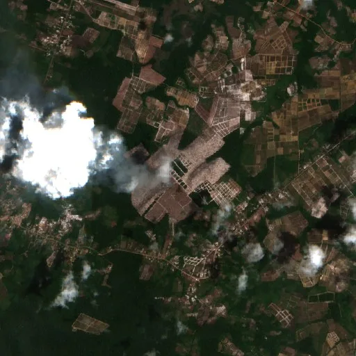 Incendio cerca de Mana — Sentinel-2 true color