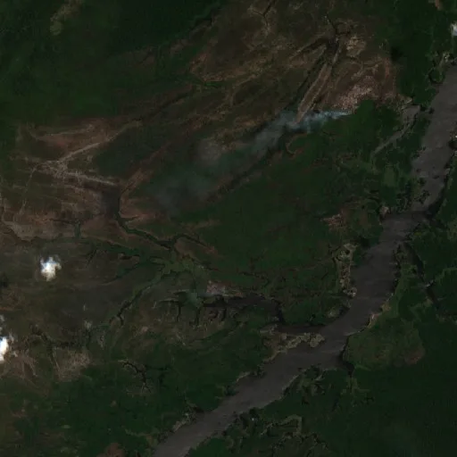 Incendio cerca de Manaquiri — Sentinel-2 true color