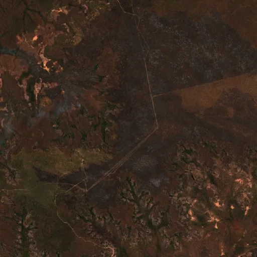 Wildfire near Manoel Emídio (Sep 11 · W) — Sentinel-2 true color