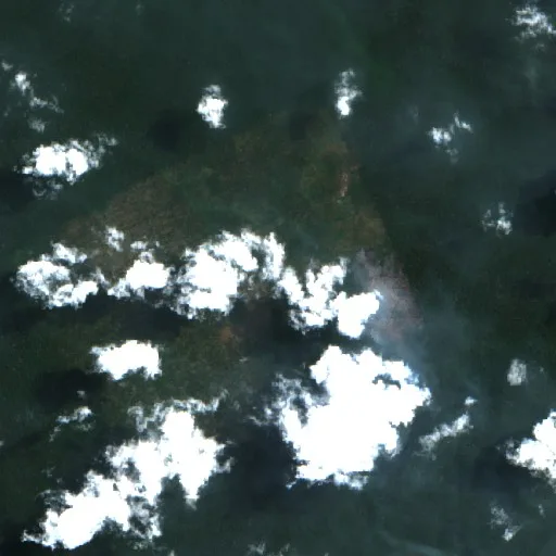 Wildfire near Maracau (Aug 31) — Sentinel-2 true color