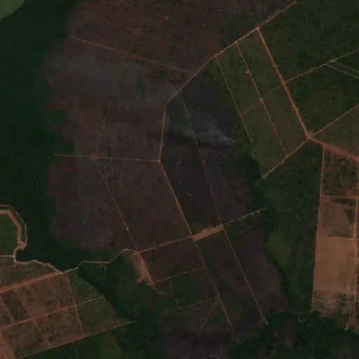 Incendio cerca de Marcelândia — Sentinel-2 true color
