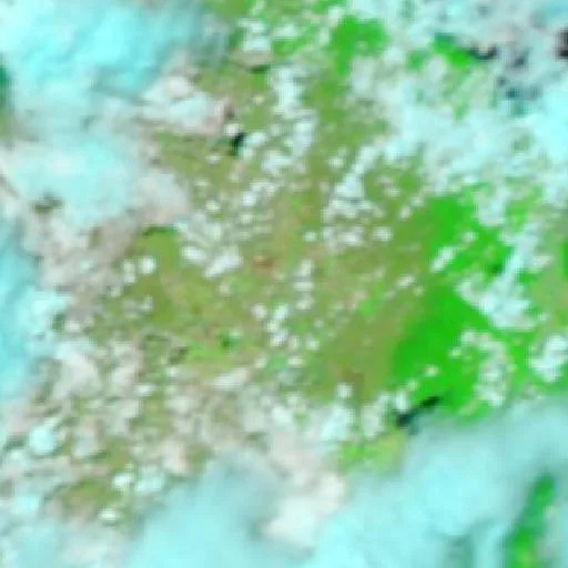 Incendio cerca de Mareeba — NASA satellite