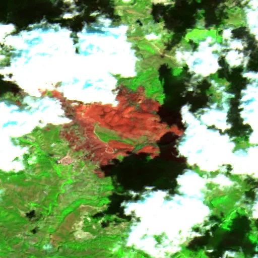 Incendio cerca de Marines — Sentinel-2 SWIR (fuego)