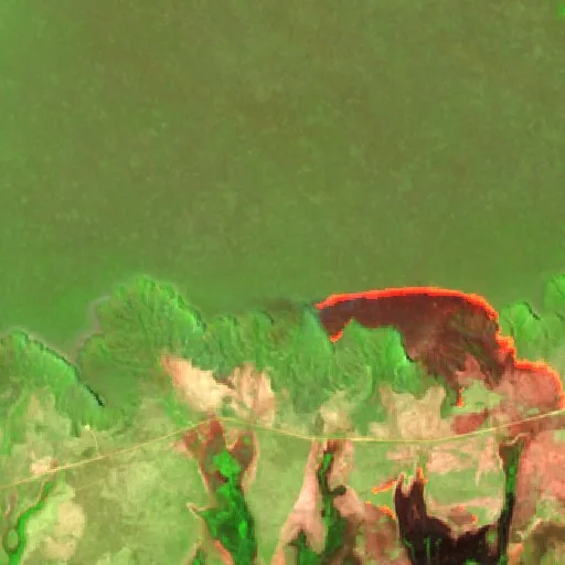 Wildfire near Mateiros (Sep 18 · W) — Sentinel-2 SWIR (fuego)