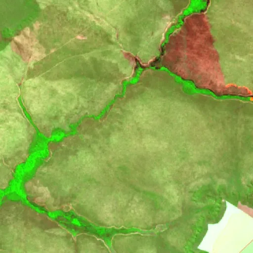 Incendio cerca de Mateiros (25 ago) — Sentinel-2 SWIR (fuego)
