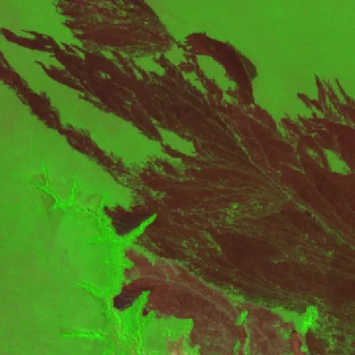 Wildfire near Mato Grosso — Sentinel-2 SWIR