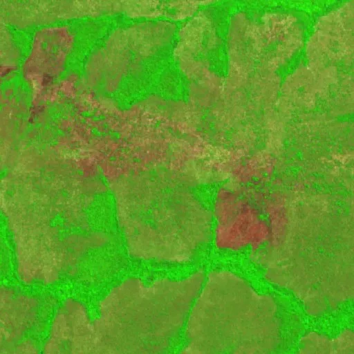 Wildfire near Maurilândia do Tocantins — Sentinel-2 SWIR