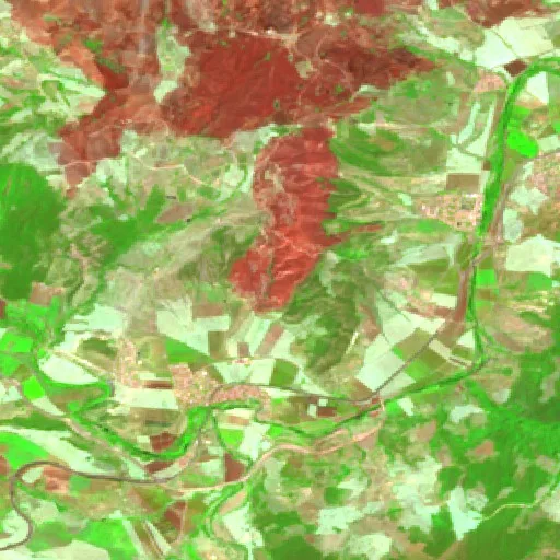 Wildfire near Medjez Amar — Sentinel-2 SWIR (fuego)