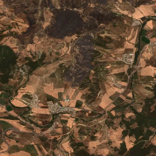 Wildfire near Medjez Amar — Sentinel-2 true color