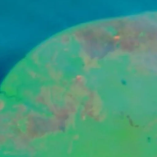 Wildfire near Merauke (Oct 7 · W #4) — NASA satellite
