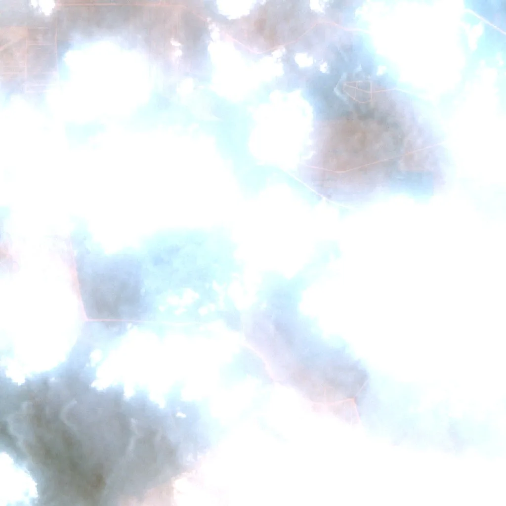 Wildfire near Merauke (Oct 13) — Sentinel-2 true color