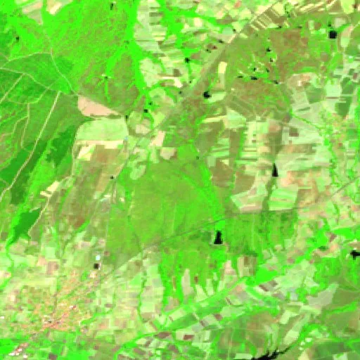 Incendio cerca de Meriç — Sentinel-2 SWIR (fuego)