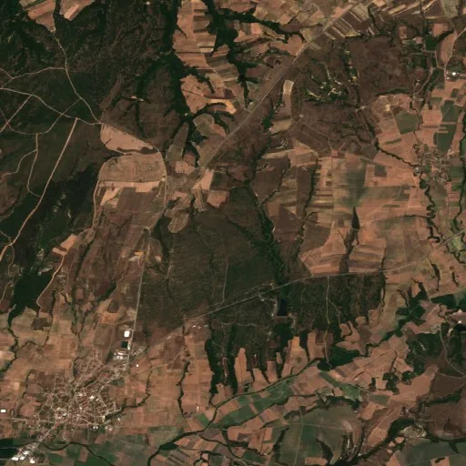 Incendio cerca de Meriç — Sentinel-2 true color