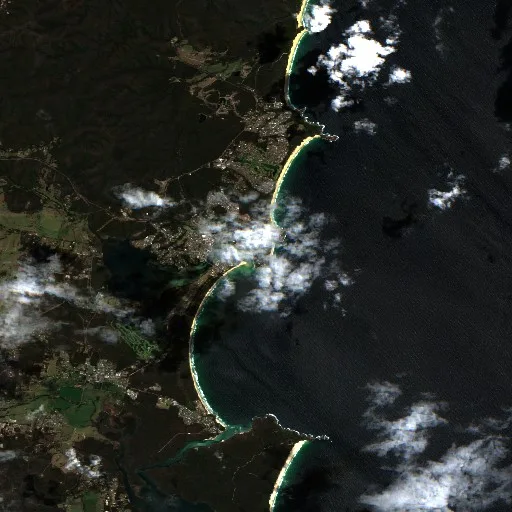 Merimbula Bushfire — Sentinel-2 true color