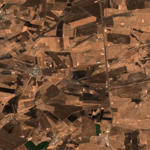 Wildfire near Mermer — Sentinel-2 true color
