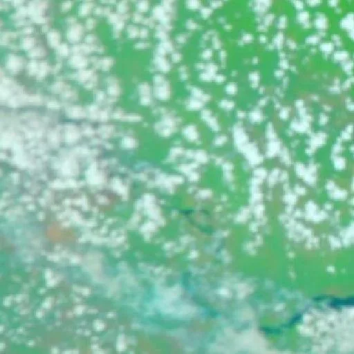 Wildfire near Middle Fly District (Oct 30) — NASA satellite
