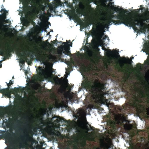 Incendio cerca de Middle Fly District — Sentinel-2 true color