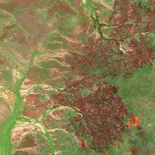 Middleton Bushfire — Sentinel-2 SWIR (fuego)