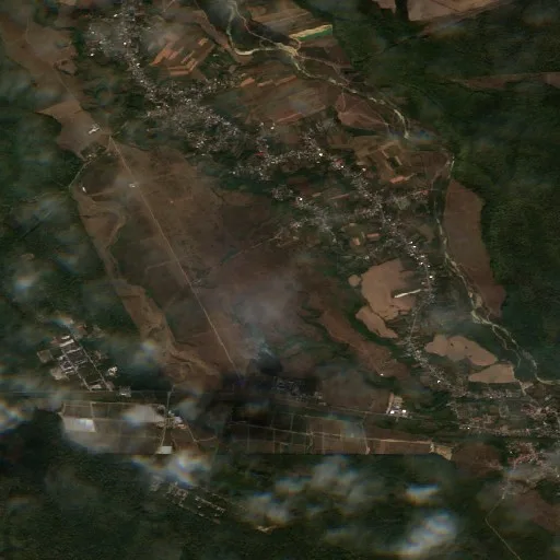 Wildfire near Mija — Sentinel-2 true color