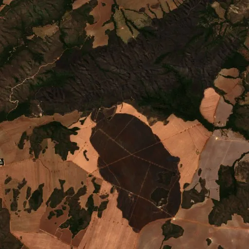 Incendio cerca de Mimoso de Goiás (8 ago) — Sentinel-2 true color