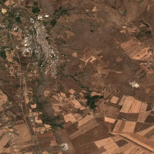 Wildfire near Minervino Murge (IT) — Sentinel-2 true color