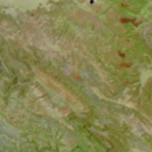 Wildfire near Mizque (Oct 7) — NASA satellite