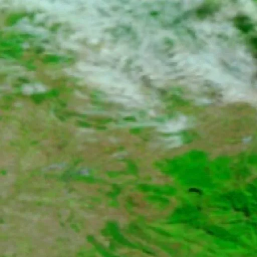 Wildfire near Monasterio de Rodilla — NASA satellite