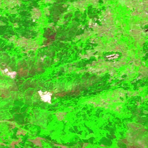 Wildfire near Monção — Sentinel-2 SWIR (fuego)