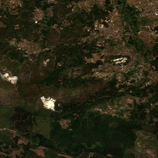 Wildfire near Monção — Sentinel-2 true color