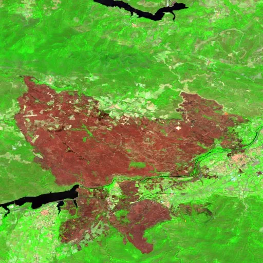 Incendio Wildfire near Montalba-le-Château (FR) — Sentinel-2 SWIR (fuego)
