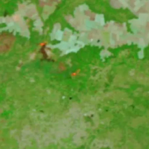 Incendio cerca de Monte Alegre do Piauí (16 sep) — NASA satellite