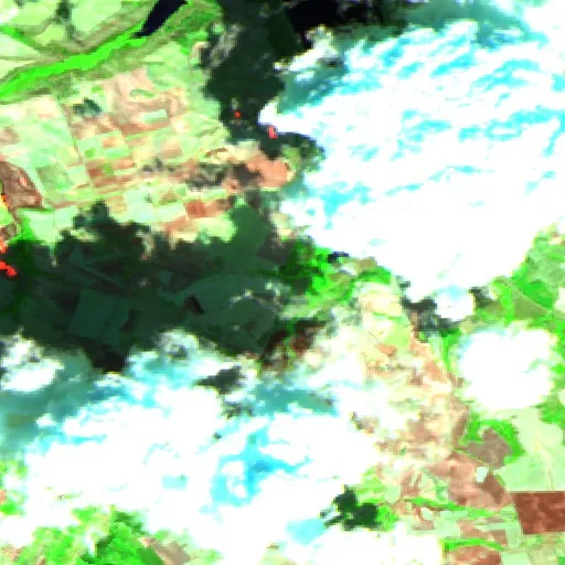 Wildfire near Montemilone (Sep 13) — Sentinel-2 SWIR (fuego)