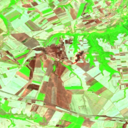 Wildfire near Montemilone (Jul 31) — Sentinel-2 SWIR (fuego)