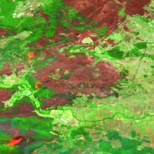 Incendio cerca de Montfort-sur-Argens — Sentinel-2 SWIR (fuego)