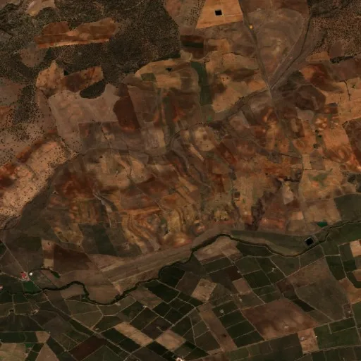 Wildfire near Montijo — Sentinel-2 true color