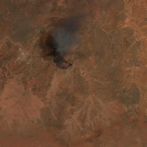 Wildfire near Moongardie Community — Sentinel-2 true color